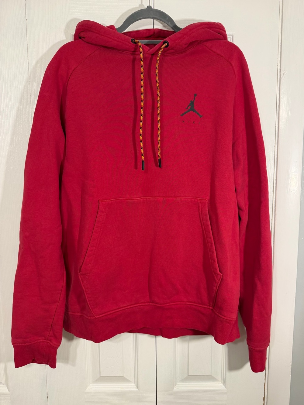 Nike Jordan Jumpman Graphic Pullover Hoodie L Red